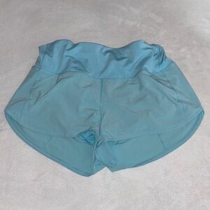 Lululemon Speed Up Shorts- Cyan Blue